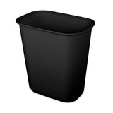 5.5 Gallon Rectangular Wastebasket Easy to Clean Open Top Durable Home Kitchen Trash Bin