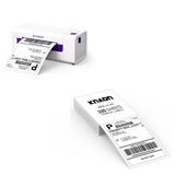 KNAON AirPrint Thermal Label Printerr + 500 PCS Thermal Shipping Label, Wireless Wi-Fi Shipping Label Printer for Small Business, Support iPhone,Android,Windows,Mac,Chromebook,Works with USPS