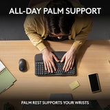 Logitech Wave Keys MK670 Combo, Wireless Ergonomic Keyboard with Signature M550 L Wireless Mouse