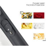 Hand Mixer Electric Handheld Mixer with 5 Speed and Turbo Button Includes Sturdy Beaters and Dough Hooks