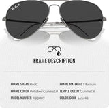 Ray-Ban RB8089 AVIATOR TITANIUM Sunglasses with Official Eyewear Kit
