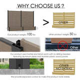 Kozyard 2Pack Privacy Screen with Planter 70"H x 51"W Outdoor Garden Screen