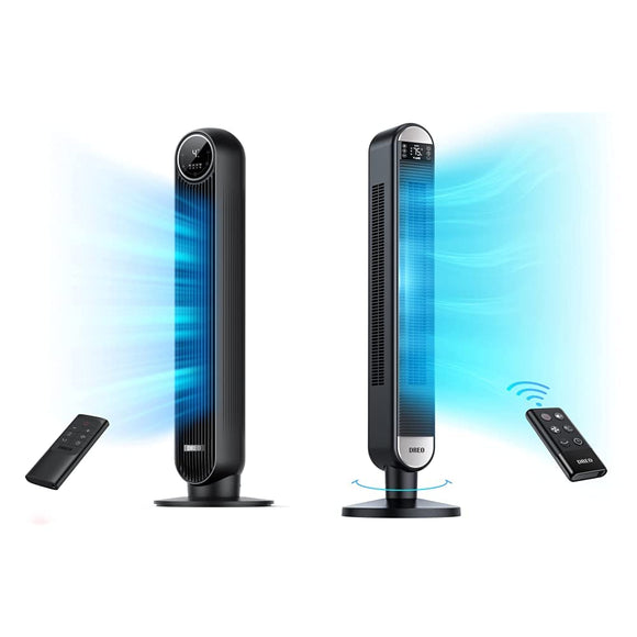 Tower Fan Bundle with Remote and Bladeless Design (Nomad One (DR-HTF007) + Cruiser Pro T2) Dreo