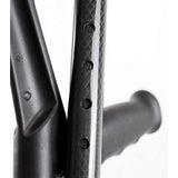 KMINA Foldable Forearm Crutches of Carbon Fiber (x2 Units), Open Cuff, Lightweight, Folding Crutches, Made in Europe, PRO Model