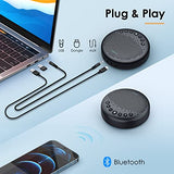 Conference Speaker and Microphone Luna 360° Voice Pickup w/Noise Reduction/Mute/Indicator USB Bluetooth Speakerphone w/Dongle
