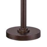 Possini Euro Design Light Blaster Modern Retro Torchiere Floor Lamp Standing 72.5" Tall Warm Bronze White Frosted Glass Bowl Shade Decor for Living Room Reading House Bedroom Home