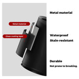 LEASYLIFE 12L/3.1GAL Black Modern Bathroom Trash Can,Small Metal Garbage Can for Bathroom, Bedroom,Children's Room, Powder Room,Hotel,Bank (12L-Black)