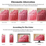 NEWCOSPLAY Super Soft Twin Blanket Coral Pink Premium Silky Flannel Fleece 3D Checkered Lightweight Bed Blanket All Season Use (Coral Pink Checkered, Twin(60"x80"))