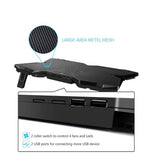 UMKLSW Laptop Cooler Cooling Pad Fan Notebook Adjustable Speed with 4 Fans for 14"-17"