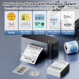 Label Printer, [Upgraded] 300DPI Shipping Thermal Labels Printer for Shipping Packages, 4x6 Label Printers Compatible with iOS