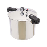23 Quart Aluminum Pressure Cooker 22L Large Capacity Stainless Steel Pressure Canner with Gauge Release Valve for Family or Commercial
