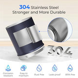Waterdrop 2.25G Gravity Water Filter System, NSF/ANSI 42&372 Standard, Stainless Steel System with 2 Carbon Filters, Reduces 99% of Lead and Chlorine for Home, Camping, Emergencies, King Tank, Blue