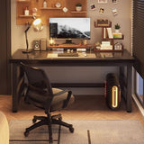 Modern Industrial,Study Writing Table Gaming Desk,Standing Executive Desk PC Laptop Desk