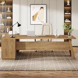 Tribesigns 78" L-Shaped Executive Desk, Large Modern Office Desk
