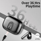 Wireless Earbuds, Bluetooth 5.3 Headphones Bass Stereo, Ear Buds with Noise Cancelling Mic LED Display Btootos