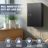 Key Cabinets, Key Organizer Box(64 Keys),Key Cabinet Wall Mount