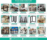 RESINHOMEFURNITURE Reclaimed Live Edge Wooden Dining Table Coffee Table Living Room Table Meeting Table Conference Table