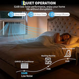 Garvee 8000 BTU Window Air Conditioner with Heat, Window Mounted AC Unit and Heater Combo with Dehumidifier & Fan for Apartment, Living Room, Bedroom, Rooms Up to 350 Sq. ft, APP & Remote Control