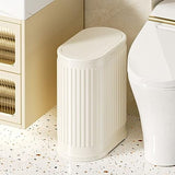 IVTUVTI 1.6 Gallon Trash Can with Lid, Small Bathroom Trash Can Wastebasket, Slim Garbage Can with Inner Bucket, Living Room