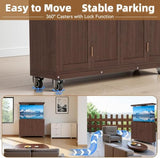 Coperat Solid Wood Outdoor Motorized TV Lift Cabinet for 32–65” TVs