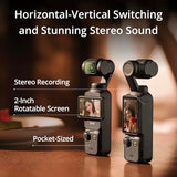 DJI Osmo Pocket 3 Creator Combo, Vlogging Camera with 1'' CMOS & 4K/120fps | 3-Axis Stabilization