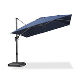 PURPLE LEAF Patio Umbrella Outdoor 10' x 10' Square Easy Assembly Navy