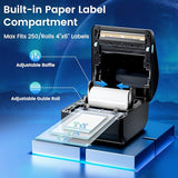 Bluetooth Shipping Label Printer 4x6, D450BT Thermal Label Printer for Shipping Packages