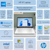 HP Home and Student Essential Laptop with Microsoft 365-1.1TB Storage - 8GB RAM - Intel Inside | Anti-Glare Display