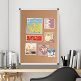 VIZ-PRO Cork Notice Board, 36 X 24 Inches, Pack of 2, Silver Aluminium Frame