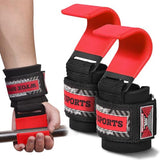 WYOX Weight Lifting Hooks for Men & Women (Pair) – Heavy Duty Wrist Support Straps with Hooks for Deadlifts, Pull Ups, Shrugs – Gym Lifting Straps