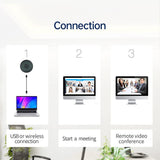 YMGSCC Speakerphone Conference Microphone Omnidirectional Computer Mic 360° Voice Pickup Touch-Sensor
