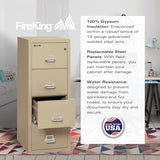 FireKing Fireproof Vertical File Cabinet (4 Letter Sized Drawers