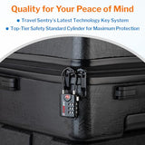 Open Alert TSA Approved Luggage Locks, 6 Pack, Easy Read Dials with Alloy Body.