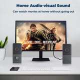 Stereo 2.0 USB Powered 3.5mm Aux Multimedia Speakers for Laptop/Desktop/Tablets/Phone