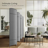 Sorbus 8 Panel Room Divider 6 ft. Tall - Privacy Screen, Extra Wide Double Hinged Panels