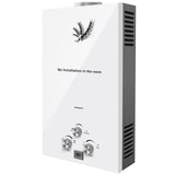 Propane Hot Water Heater, 12L Outdoor Water Heaters with Digital Display and Overheat Protection, 24KW Portable 24-Hour Instant Hot Water for RV Camping Outdoor Shower