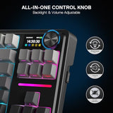 Redragon K743 PRO GB 80% Gasket RGB Gaming Keyboard w/Hype 1.14’’ TFT Screen & Knob, 84 Keys Mechanical Keyboard