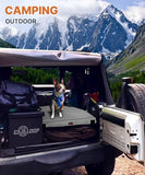 Gaialoop 3 Inch Memory Foam Camping Mattress, Dual Layer Thick Sleeping Camp Pad for Car Tent Cot, Roll-Up Portable Glamping Floor Bed for Guests Sleepover[Queen: 80 * 60 * 3"]