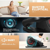 ANCHEER Under Desk Elliptical Machine, Electric Seated Pedal Exerciser, Mini Elliptical Machines, LCD Display Monitor, Portable Quiet Elliptical Machine, Leg Exerciser for Home (Dark Black)