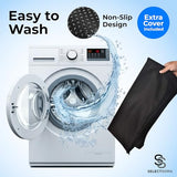 SelectSoma Super Large Gel Seat Cushion for Long Sitting - 18.5" x 17.5" - Breathable Cooling Design - Pressure Relief for Sciatica