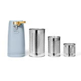 Electric Can Opener with Auto-Stop Safety, 70W Motor, Built-in Knife Sharpener, Bottle Opener, Cord Storage Compartment