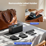 Thermal Printer with Touchscreen – Upgraded Bluetooth 4x6 Thermal Label Printer with Label Holder for Small Businesses, Compatible with Phone, PC, Tablet, Etc