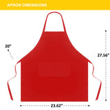 Hi loyaya 11 Pack Plain Color Bib Bulk Aprons for Women Men Chef, Waterproof Baking Painting Artist Cooking Kitchen Aprons with 2 Pockets (11, Multicolor)