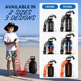 SUN NINJA Portable Shower, 2.1Gal Camping Shower with 7 Mode Shower Head, Neoprene Cover Helps Keep Water Warm, High Pressure Hose, Easy to Carry, Multi-Color