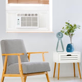 Keystone 5,000 BTU Window Air Conditioner and Dehumidifier, Window AC Units for Apartment, Living Room, Bathroom, and Small Rooms up to 150 Sq. Ft., Quiet Window Air Conditioners with Remote Control