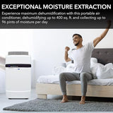 Whynter ARC-12SDH 12,000 BTU (6,884 BTU SACC) Dual Hose Cooling Portable Air Conditioner, Heater, Dehumidifier, and Fan with Storage Bag, Up To 400 sq ft in White