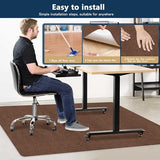 Tile Floor, 48"x36" Computer Gaming Rolling Chair Mat Anti-Slip Washable Noise Reduction Protect Floors
