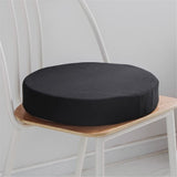 Memory Foam Seat Cushion for Indoor & Outdoor Use, Non-Slip Chair Pad, Comfortable Round Cushion for Sofa, Office, Car, 45x45cm, 8cm Thick, Black