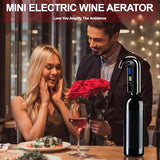 Electric Wine Aerator Dispenser Set – Automatic Wine Decanter & Pourer with LED Display, 200ml Smart Pour Control, Rechargeable Wine Pump & Stopper
