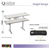 Series Electric Sit-Stand Straight Desk | Commercial Grade Height Adjustable Desk